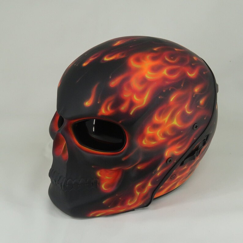 Helmet skull ghost rider street fighter skeleton for - Etsy.de