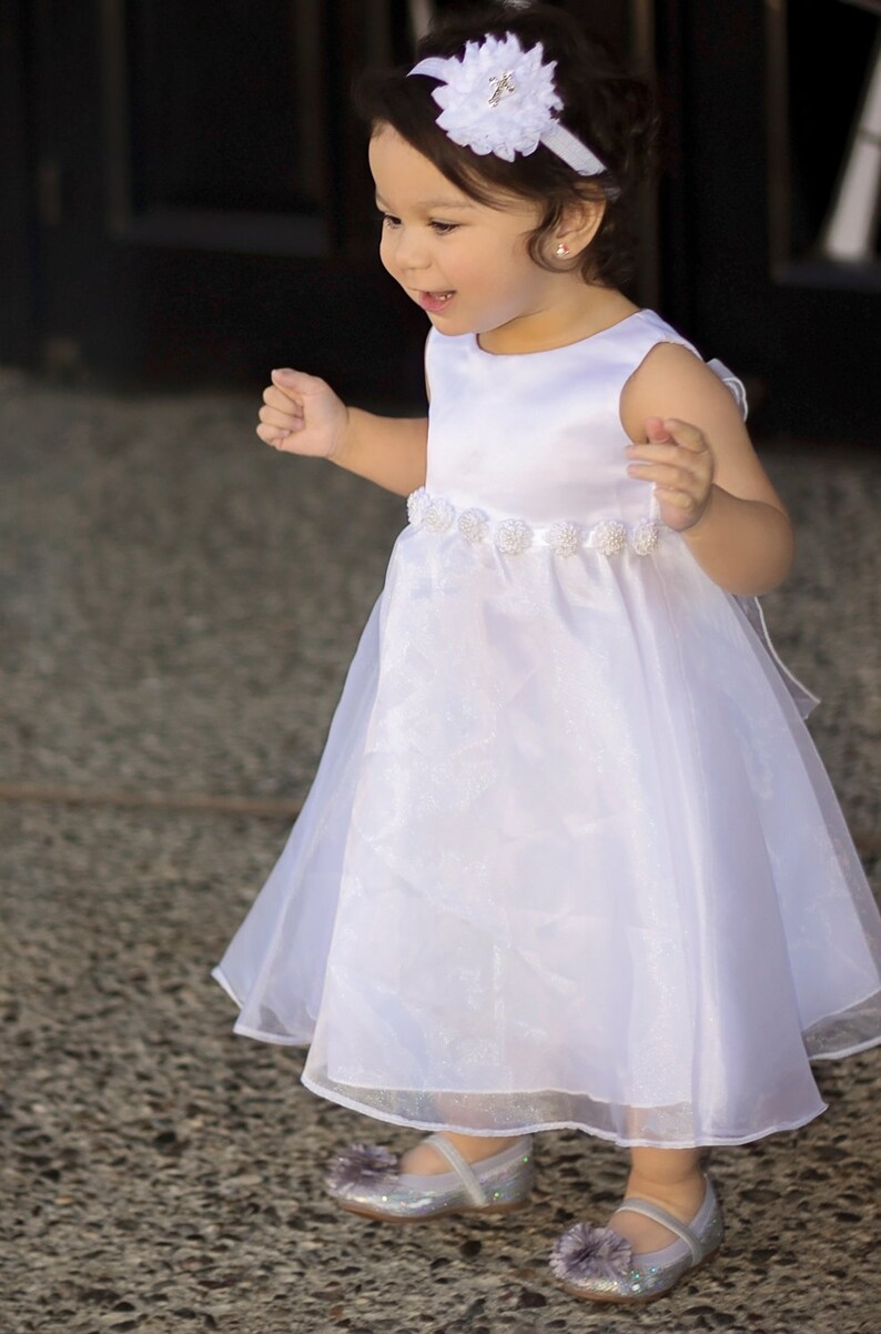 Christening Headband White Cross Headband Baptism Headband Etsy