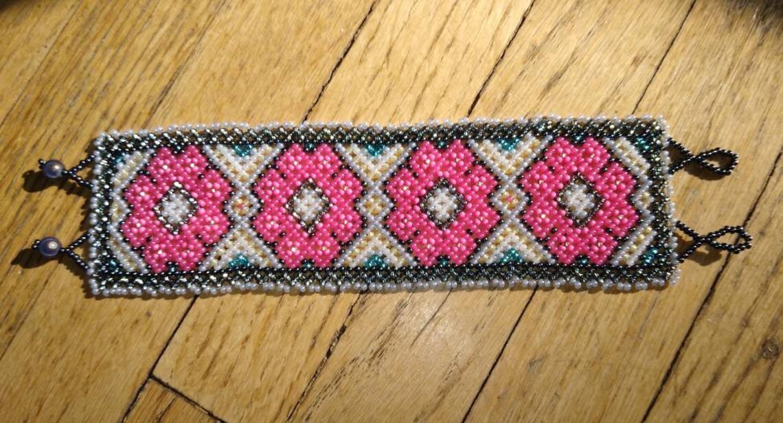 Eye of God Huichol bracelet Etsy