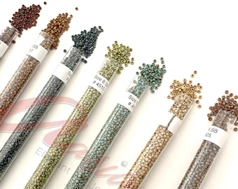 Size 8/0 seed bead-Picasso (set of 7)