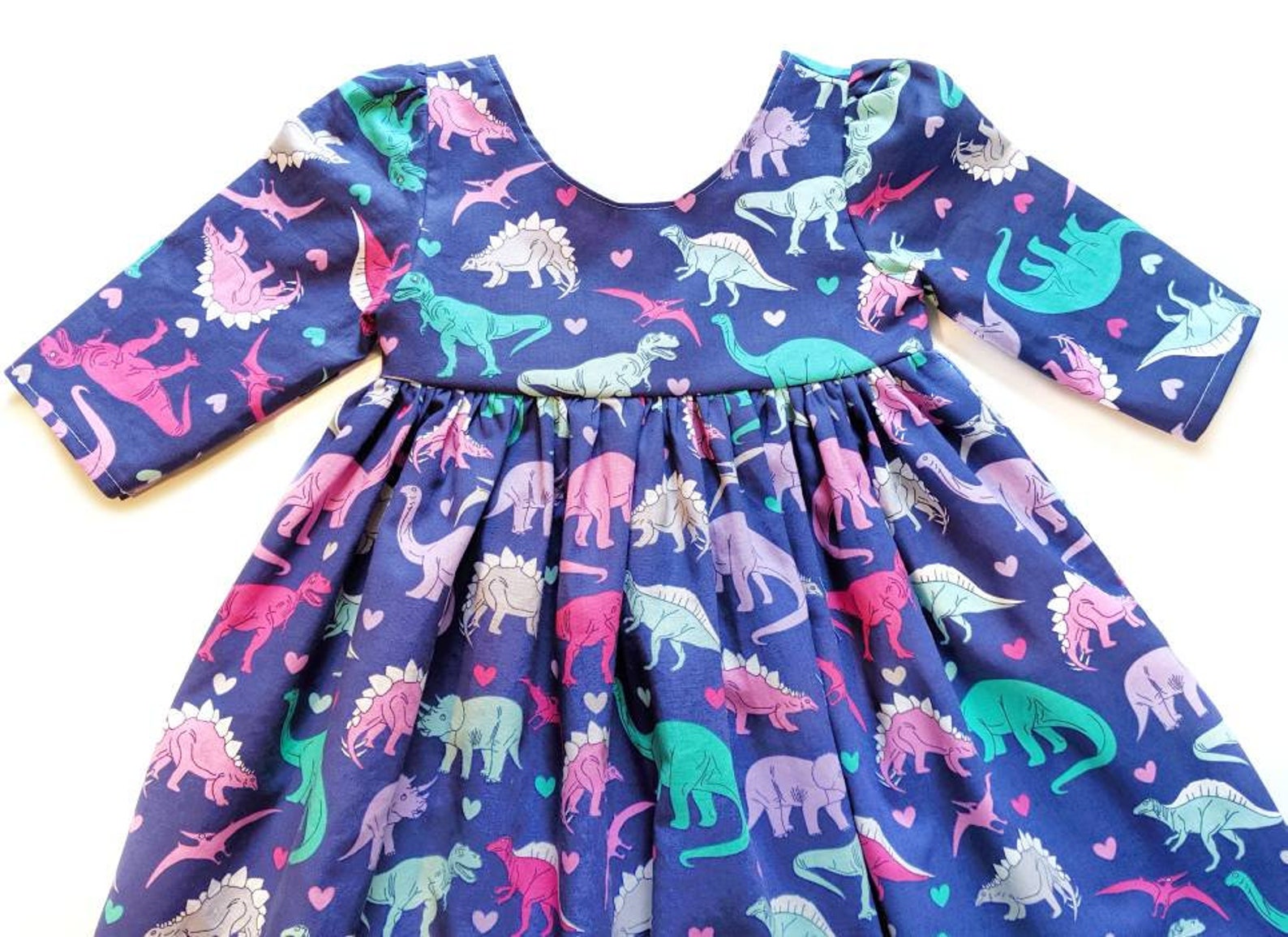Dinosaur Dress Dino Love Dress Baby Dress Toddler Dress Etsy