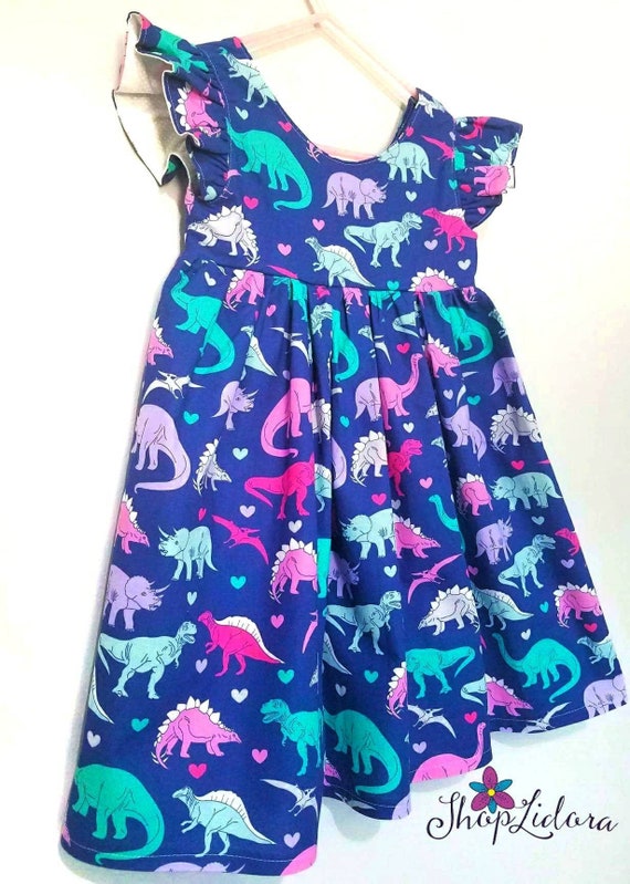 Dinosaur Dress Dino Love Dress Baby Dress Toddler Dress | Etsy