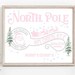 North Pole Sign North Pole Printable Sign Girls North Pole Pink Wall ...