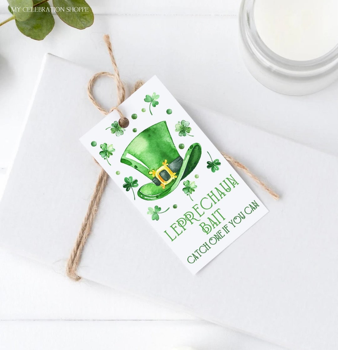 Leprechaun Bait Tags Printable St Patrick's Day Leprechaun