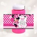 Minnie Mouse Bubbles Wrapper Light Pink Minnie Mouse Bubbles Label Printable Lt Pink Bubble ...