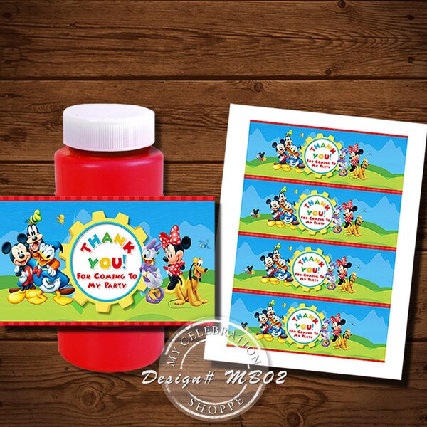 Mickey Mouse Bubbles Stickers - Etsy