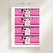 Minnie Mouse Bubbles Wrapper Light Pink Minnie Mouse Bubbles Label Printable Lt Pink Bubble ...