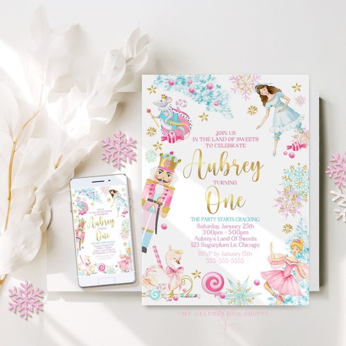 Nutcracker Birthday Invitation Template Editable Printable - Etsy