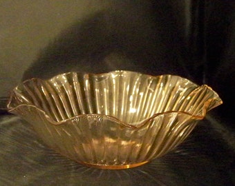 Crimped Large Round Bowl by ANCHOR HOCKING  ---  #C140181