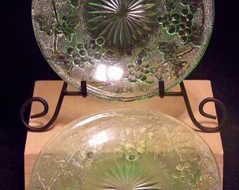 Grape and Vine Bread and Butter Plate Two Piece Set  ---  #C140140
