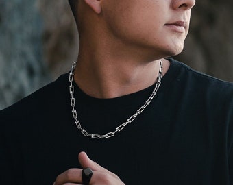 Men's Chain Necklace - Connective Chain Necklace - Stainless Steel Chain Necklace - Thick Chain - Waterproof Chain - Necklace by Modern Out