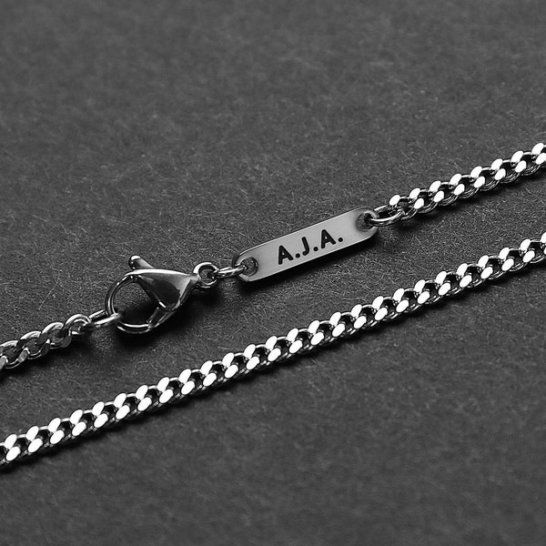 Personalized Chain - Men's Cuban Chain Necklace - Stainless Steel Chain - Waterproof Jewelry - Necklace by Modern Out