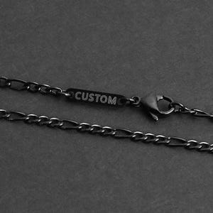Personalized Chain - Men&#39;s Figaro Chain Necklace - Stainless Steel Chain - Waterproof Jewelry - Necklace by Modern Out