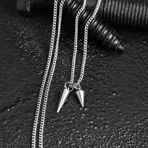 Collar con púas minimalista - Collar para hombre - Joyas de acero inoxidable - Collar resistente al agua - Collar masculino - Joyas de Modern Out
