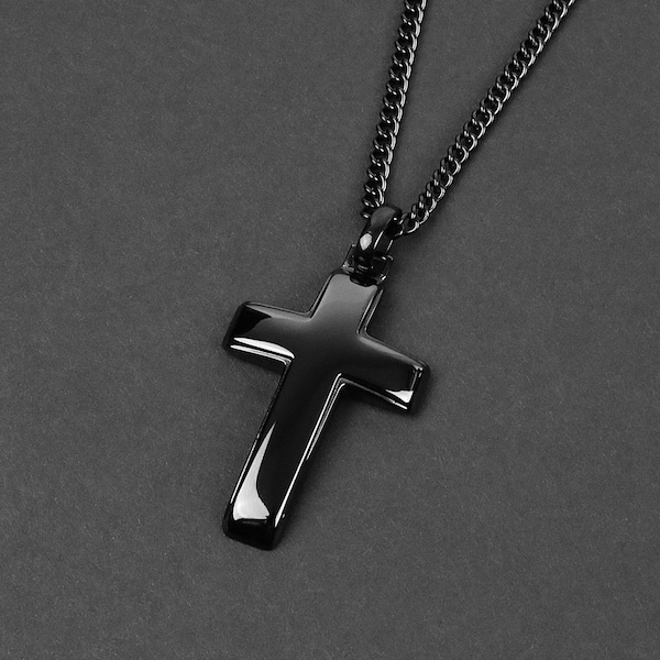 Men's Necklace - Sleek Cross Necklace - Stainless Steel Necklace - Necklace for Men - Waterproof Necklace by Modern Out