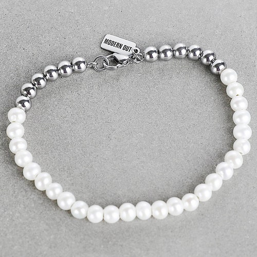 Pearl Bracelet for Men Modern Pearl 
