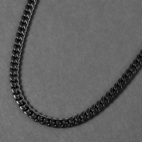 Men's Chain Necklace Black Cuban Chain 6mm Black Chain Etsy