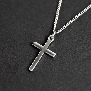 Men's Cross Necklace Men's Necklace Steel Cross Necklace Pendant Necklace Masculine Necklace Waterproof Necklace by Modern Out image 2