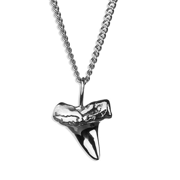 Jaws Shark Tooth Necklace - Men's Necklace - Waterproof Jewelry - Shark Necklace - Stainless Steel Necklace - Jewelry by Modern Out