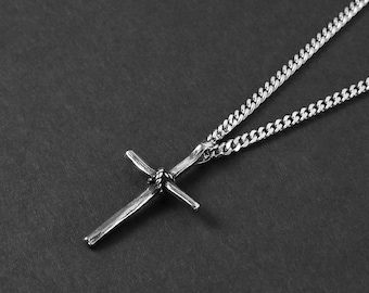 Collana con croce di legame - Collana da uomo - Collana con croce da uomo - Collana con ciondolo - Collana maschile - Collana impermeabile di Modern Out