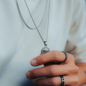 Medusa Amulet Necklace - Men&#39;s Necklace - Stainless Steel Necklace - Necklace for Men - Waterproof Necklace by Modern Out
