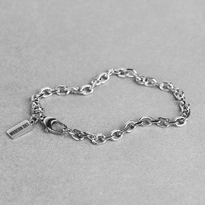 Cable Chain Bracelet - Men's Bracelet - Men's Chain Bracelet - Men's Stainless Jewelry - Silver Bracelet by Modern Out