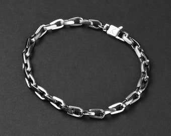 Horseshoe Chain Bracelet - Men's Bracelet - 5mm Stainless Steel Bracelet - Men's Waterproof Bracelet - Men's Chain Bracelet by Modern Out