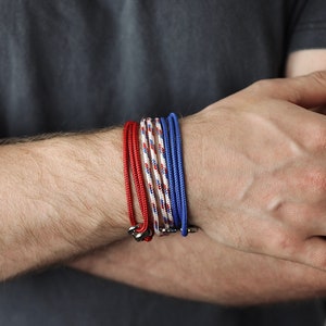 Rope Bracelet - Men&#39;s Bracelet - Colored Rope - Waterproof Bracelet for Men - Stainless Steel Clasp - Bracelet by Modern Out