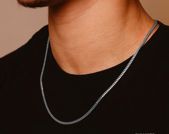 Minimal Chain Necklace - Cuban Chain Necklace - Masculine Chain - Stainless Steel Chain - Waterproof Jewelry - Necklace by Modern Out