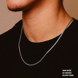 Minimal Chain Necklace - Cuban Chain Necklace - Masculine Chain - Stainless Steel Chain - Waterproof Jewelry - Necklace by Modern Out