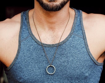 Circle necklace cheap men
