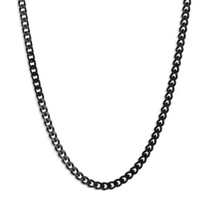 Mens Black Cuban Chain Necklace Stainless Steel Chain Waterproof Jewelry Necklace by Modern Out image 3