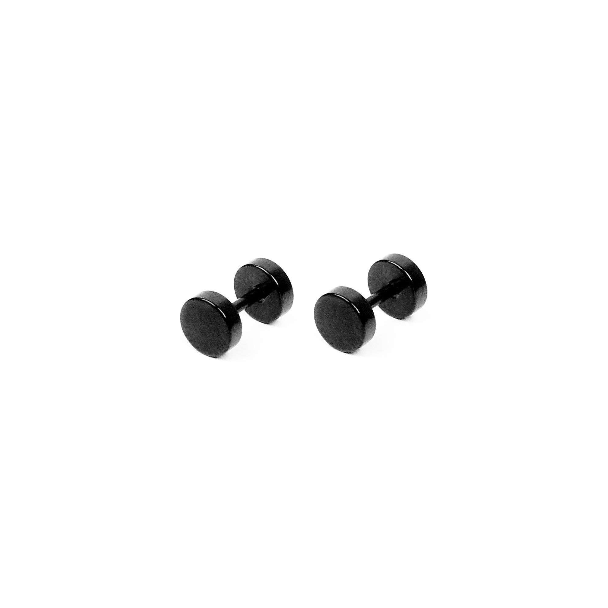 Lot De 6 Paires De Boucles D'oreilles à Tige En Acier Inoxydable Avec Vis Argentées Pour Homme Et Femme