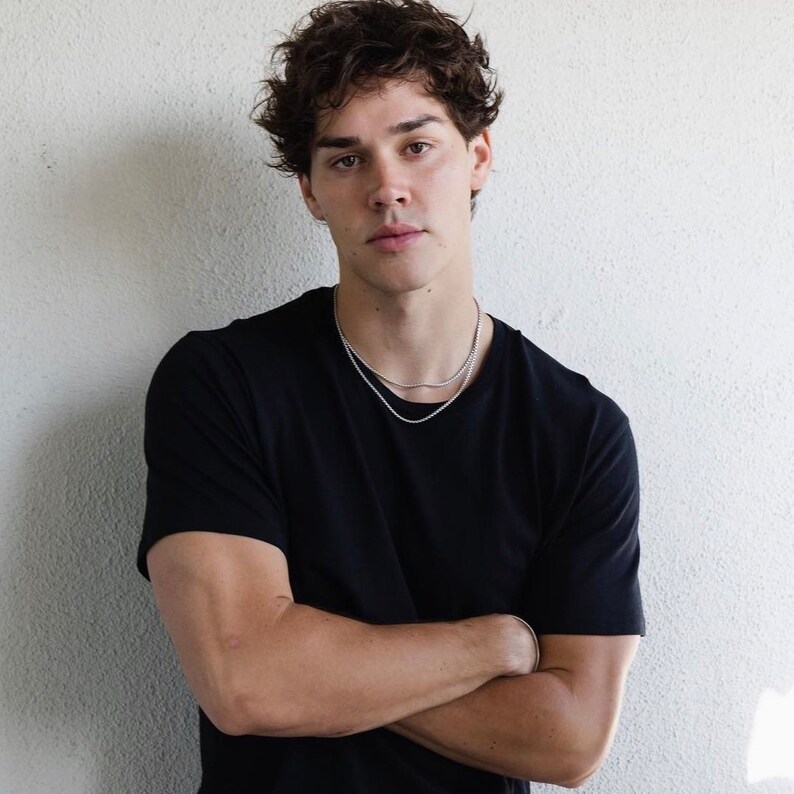 Dual Box Chain Necklace 3mm Mens Chain Necklace Etsy