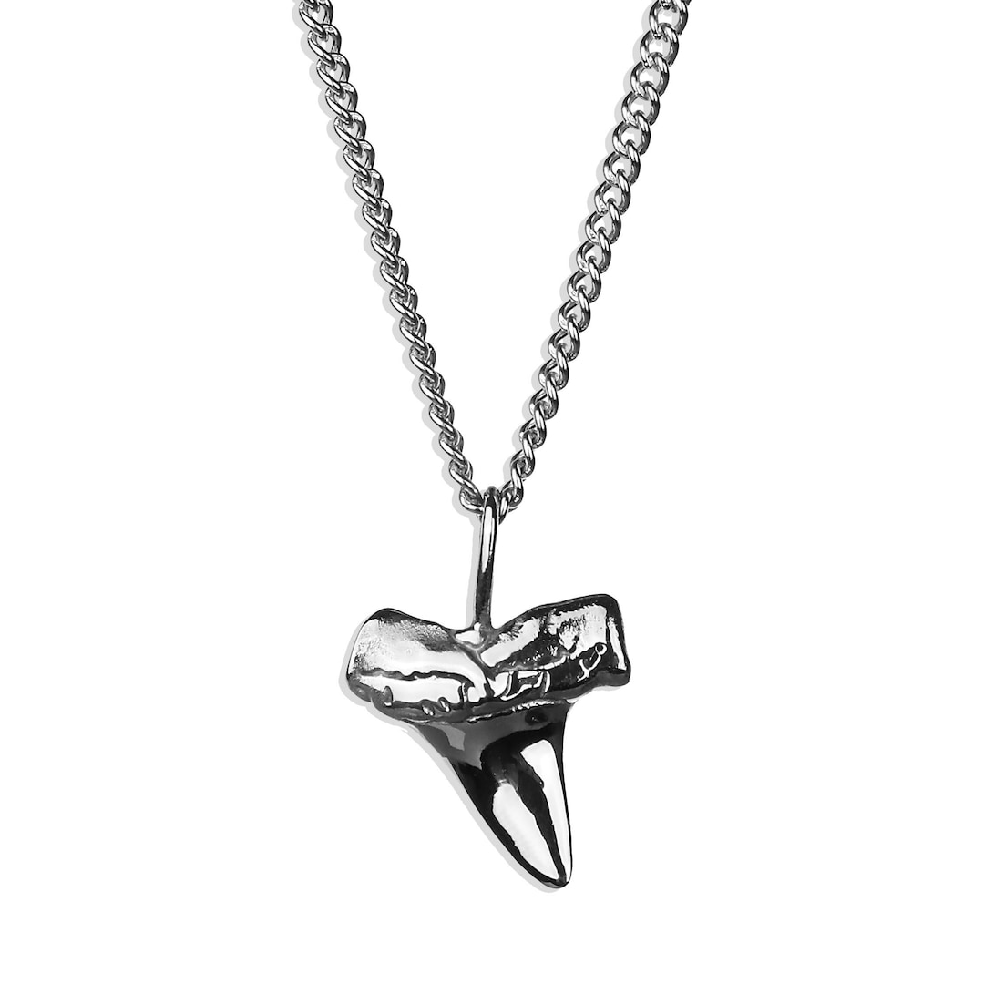 Jaws Shark Tooth Necklace Men's Necklace Waterproof Etsy