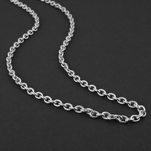 Static Chain Necklace - Men's Necklace - Vintage 5mm Chain - Waterproof Stainless Steel Jewelry by Modern Out