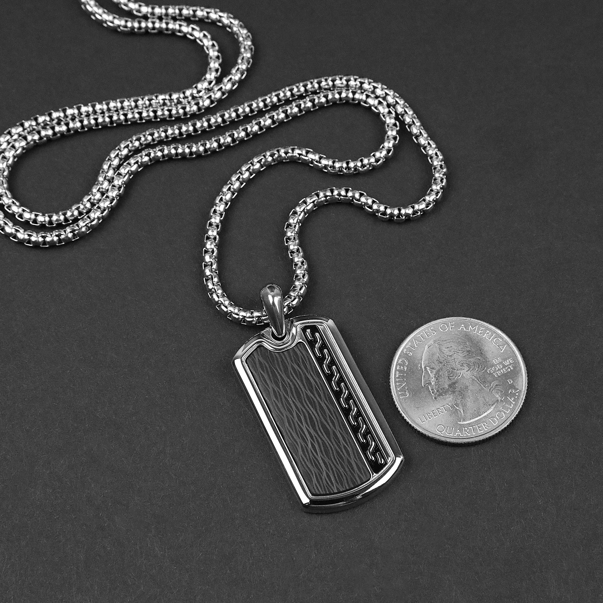 たこやん DIFFERENT NECKLACE 53cm Two-Tone Linked Diamond Circles Pendant – Continental