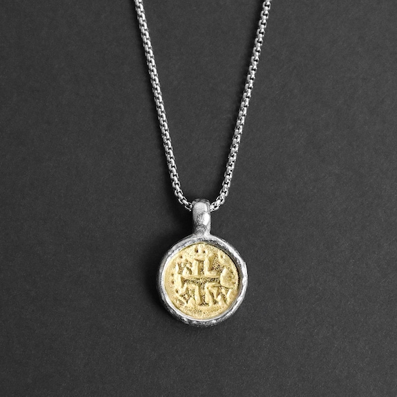 shipwreck coin gold coin pendant necklace mens
