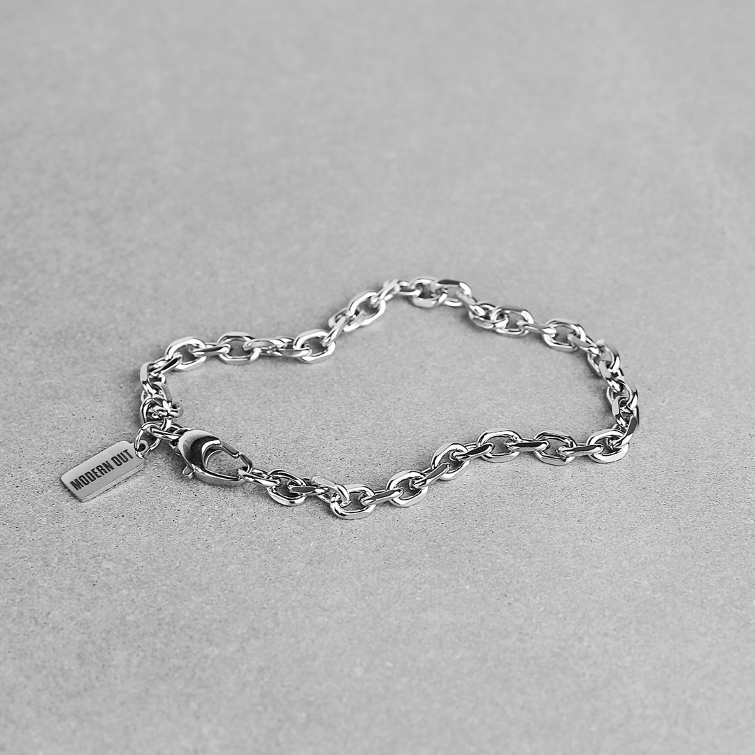 Cable Chain Bracelet Men's Bracelet Men's Chain Bracelet Men's