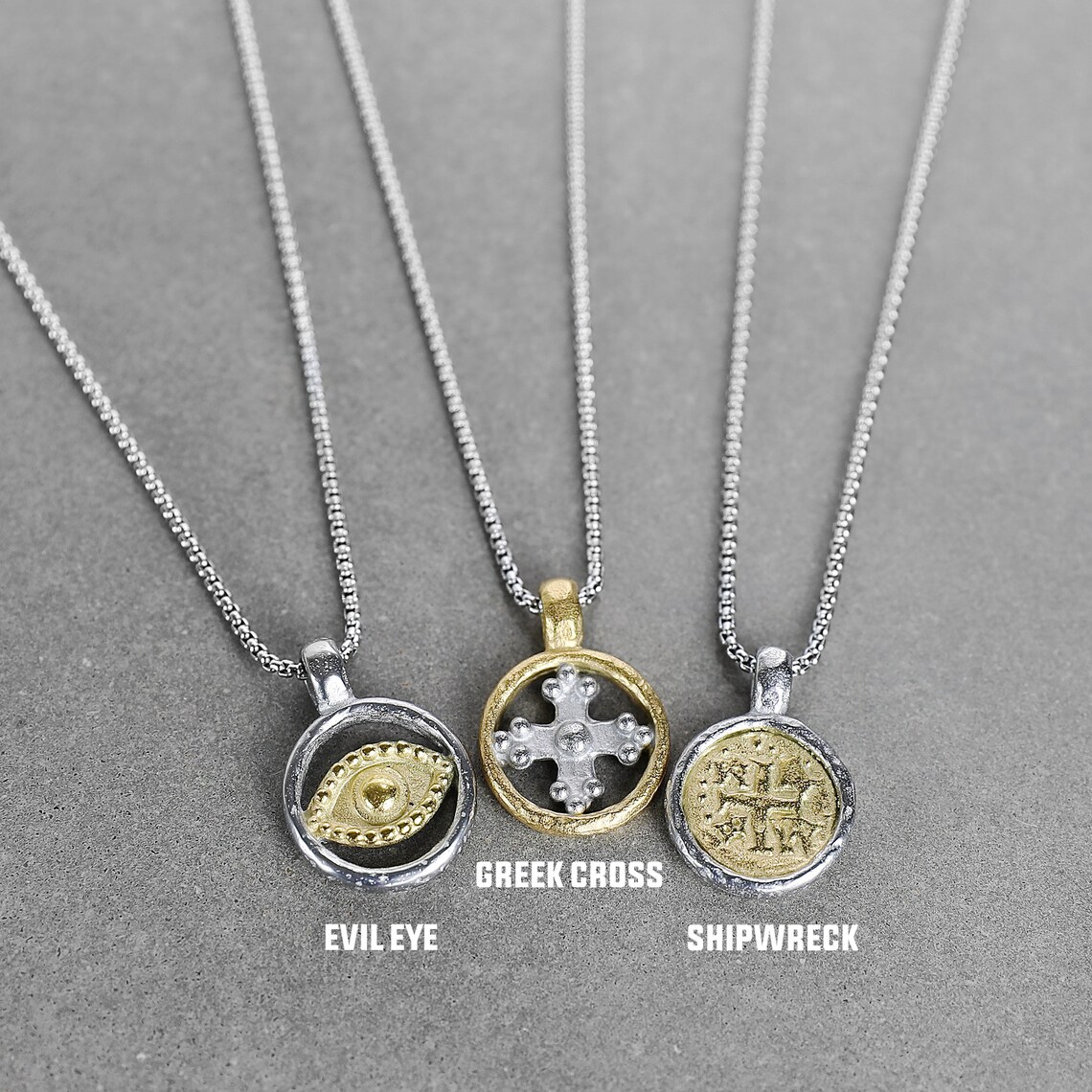 Men's Amulet Necklace Waterproof Necklace Stainless Etsy