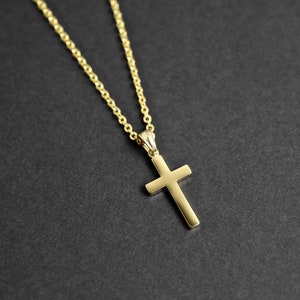 Men's Cross Necklace Modern Cross Necklace Cross Necklace Waterproof Necklace Masculine Necklace Necklace by Modern Out Gold