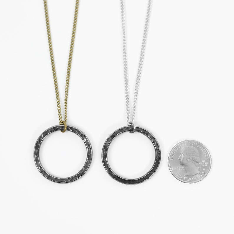 Good Karma Necklace Men's Necklace Steel Circle Etsy