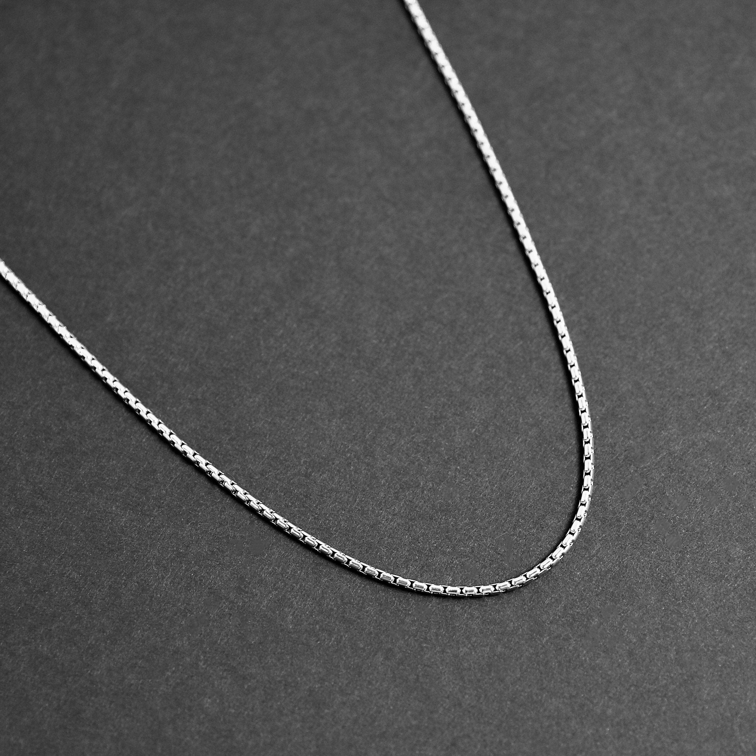 Men's Chain Necklace Smooth Box Chain 