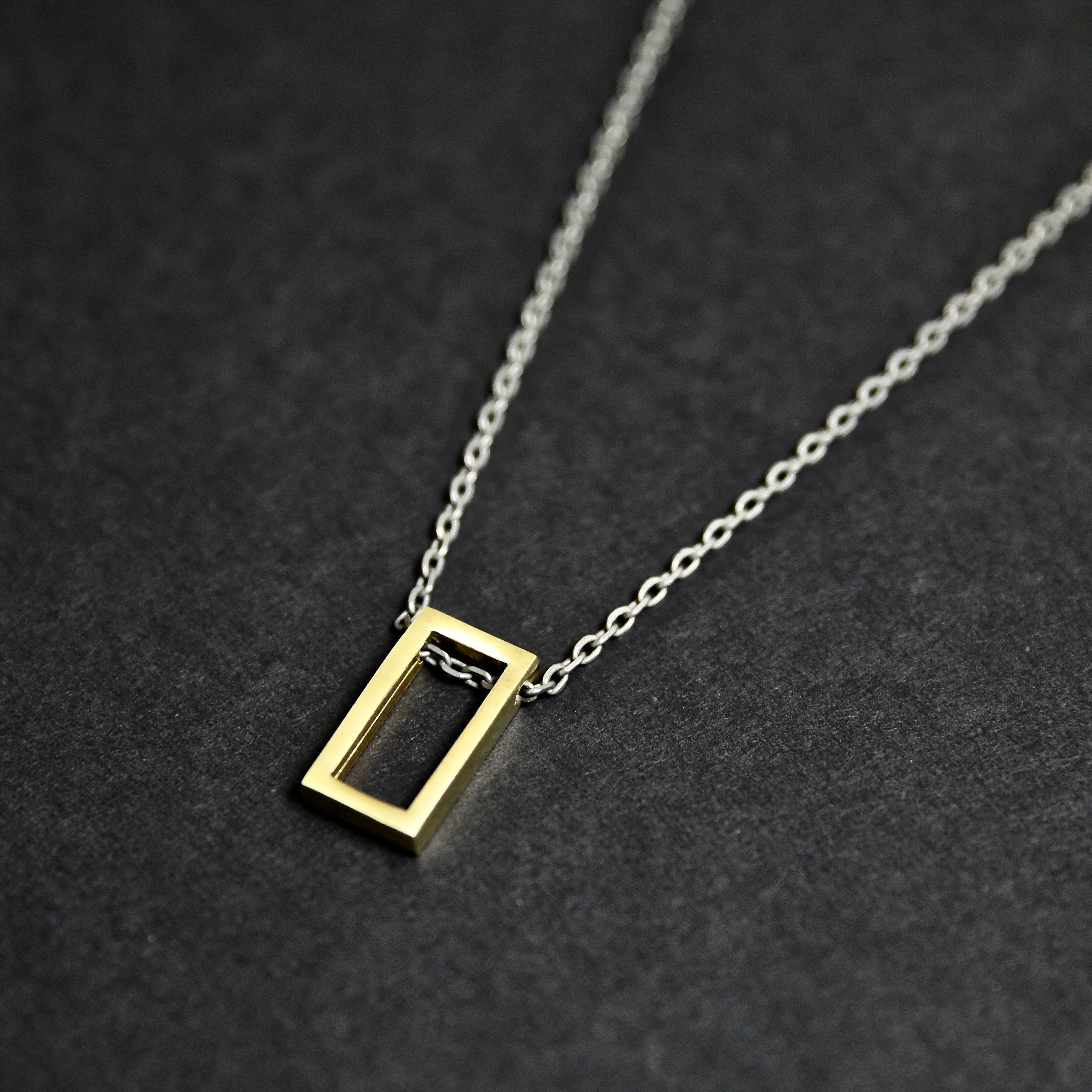 Rectangle Necklace Men's Necklace Symbolic Jewelry Etsy