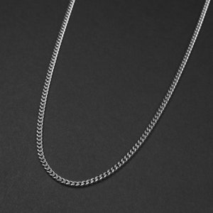 Personalized Chain Men's Cuban Chain Necklace Stainless Steel Chain Waterproof Jewelry Necklace by Modern Out image 8