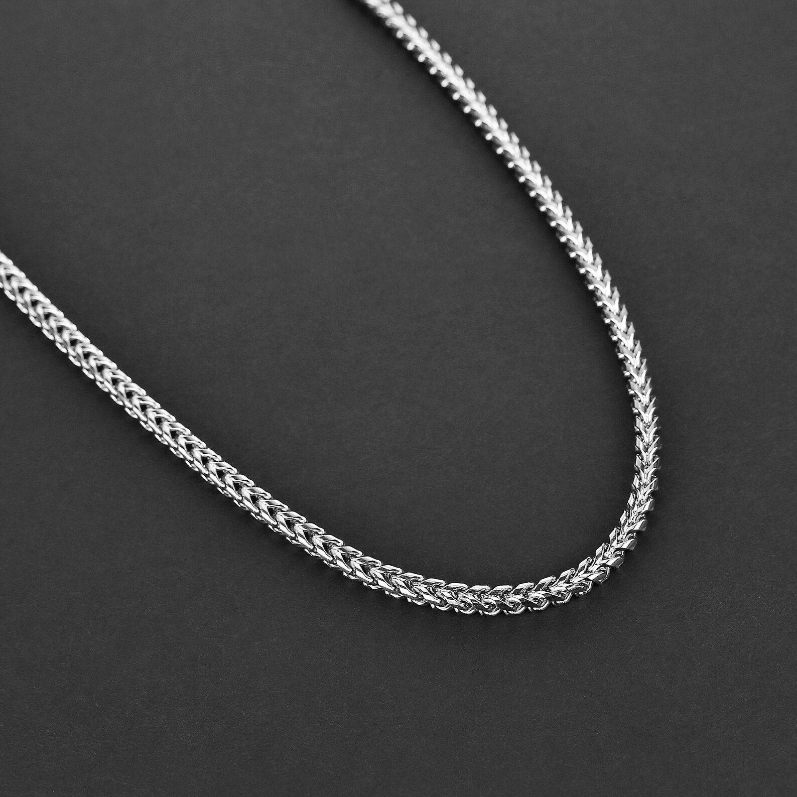 Men's Chain Necklace Silver Franco Chain 5mm Silver Etsy Australia