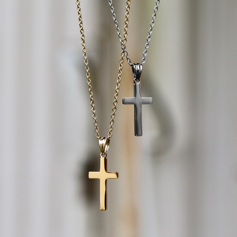 Men's Cross Necklace Modern Cross Necklace Cross Necklace Waterproof Necklace Masculine Necklace Necklace by Modern Out image 8