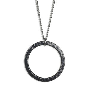 Good Karma Necklace Men's Necklace Steel Circle Necklace Unisex Jewelry Gift for Him Circle Pendant by Modern Out image 4