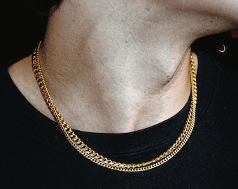 Cuban Chain Necklace - Men's Waterproof Stainless Steel Jewelry (5mm)