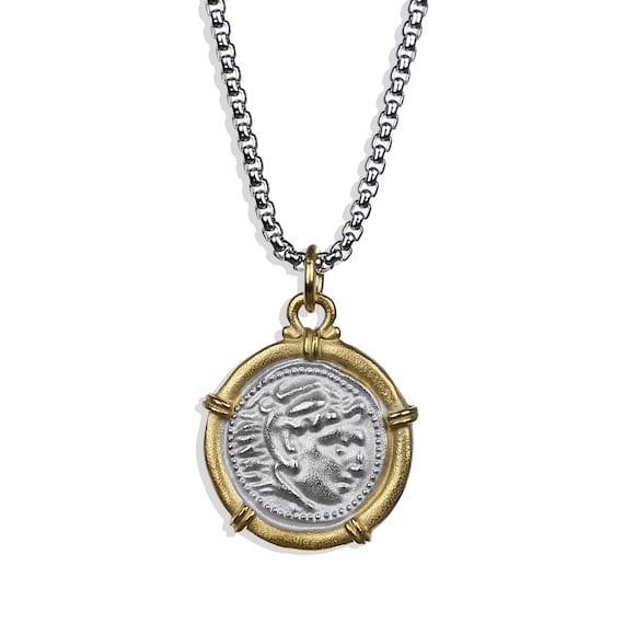 Alexander the Great Coin Necklace Men's 